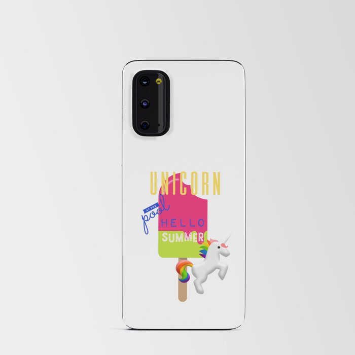 unicorn popsicle Android Card Case