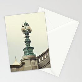 Ornate old lamp post and Capitol Building Dome | Washington DC USA Photography Stationery Card