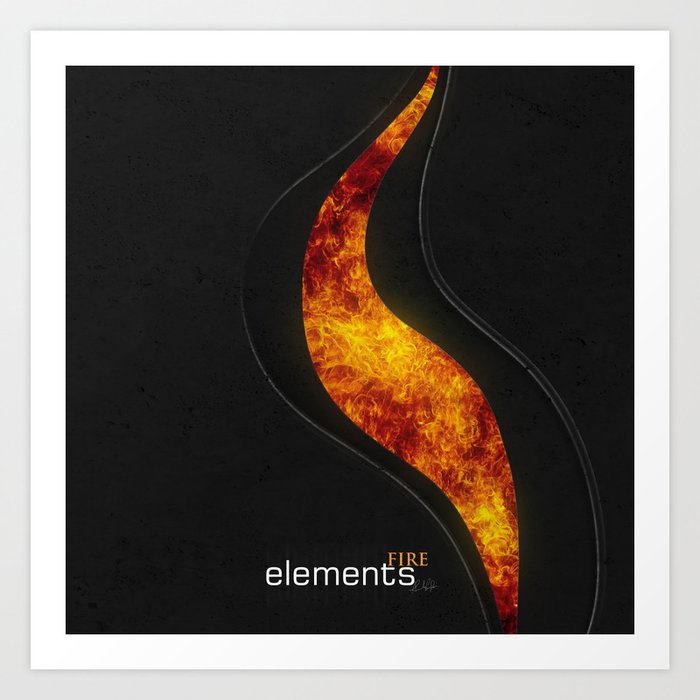 elements | fire Art Print