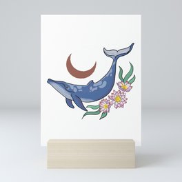 Pisces Zodiac Whale Mini Art Print