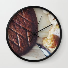 Rye Cake and Chicken Roll Wall Clock