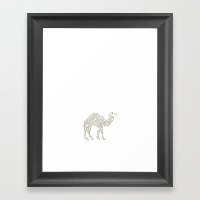 Yellow Camel Framed Art Print
