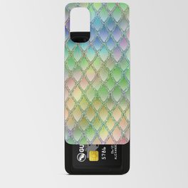 Glam Green and Pastel Colors Dragon Scales Android Card Case
