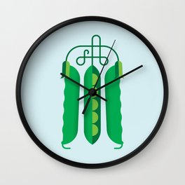 Vegetable: Snap pea Wall Clock