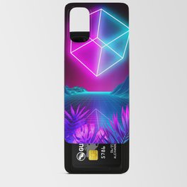 Neon landscape: Synth Cube Android Card Case