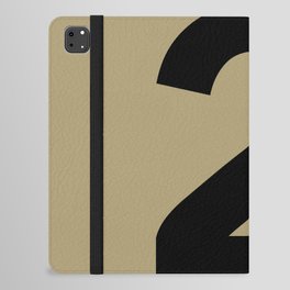 Number 2 (Black & Sand) iPad Folio Case