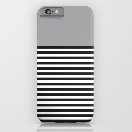 STRIPE COLORBLOCK {GRAY} iPhone & iPod Case