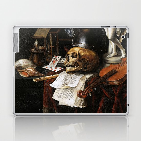 Vintage Vanitas- Still Life with Skull 3 Laptop & iPad Skin