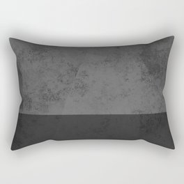 Dark Concrete Two Tone Rectangular Pillow