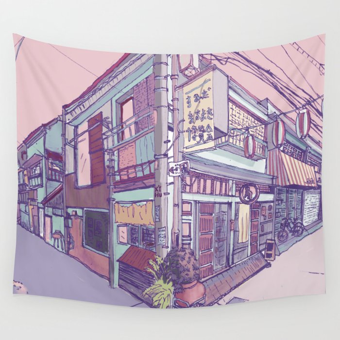 Anime aesthetic store tapestry