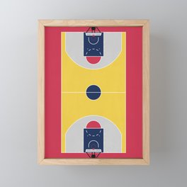 Basketball Court Collection #1 Framed Mini Art Print