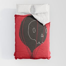 Hot Air Balloon Skull Comforter