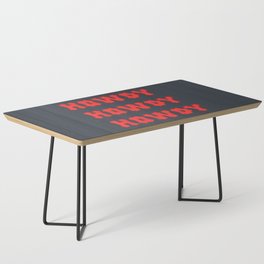 Gothic Cowgirl, Black and Red Coffee Table