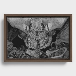 A Big Bat Framed Canvas