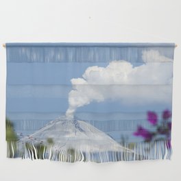 Mexico Photography - The Active Popocatépetl Volcano Wall Hanging