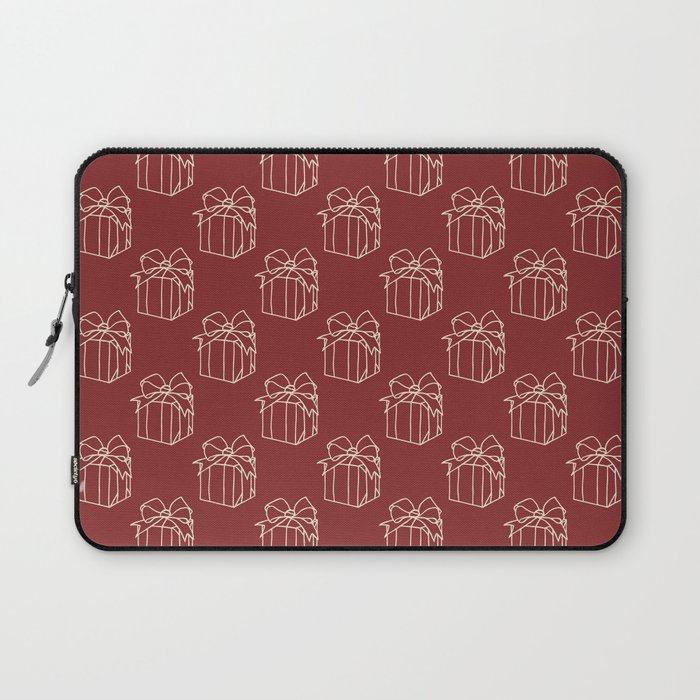 Simply Christmas Collection - Present - Classic Xmas Colours Laptop Sleeve