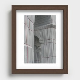 Wrapped by Christo & Jeanne-Claude ᝢ architectural photography ᝢ abstract minimalism Recessed Framed Print
