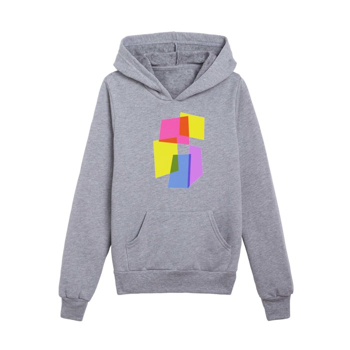 Vibrant Shapes 28 Kids Pullover Hoodie