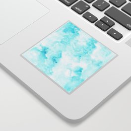 abstract blue sky watercolor Sticker