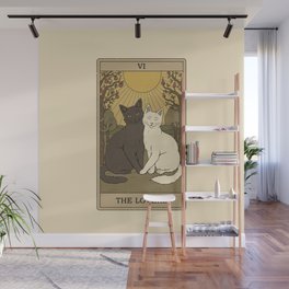 The Lovers - Cats Tarot Wall Mural