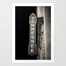 Tennessee Sign Art Print