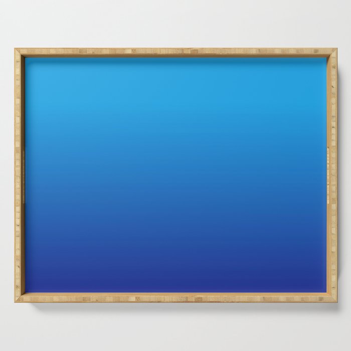 BRIGHT BLUE GRADIENT Serving Tray
