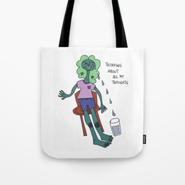 thinking about my thoughts Tote Bag