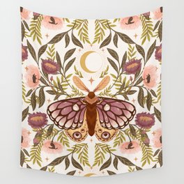 Countryside Garden Moth Wall Tapestry