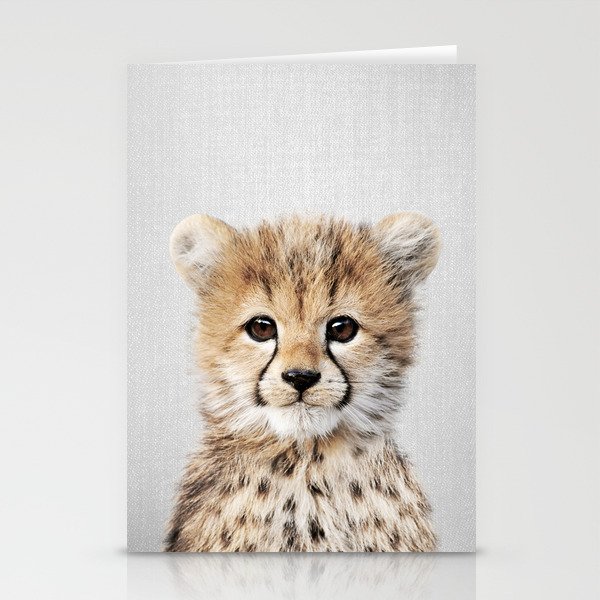 Baby Cheetah - Colorful Stationery Cards