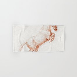 A Prancing Horse, Facing Right Hand & Bath Towel