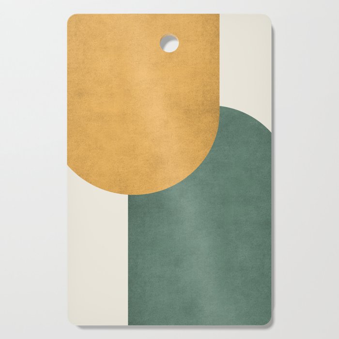 Halfmoon Colorblock 2 - Gold Green  Cutting Board