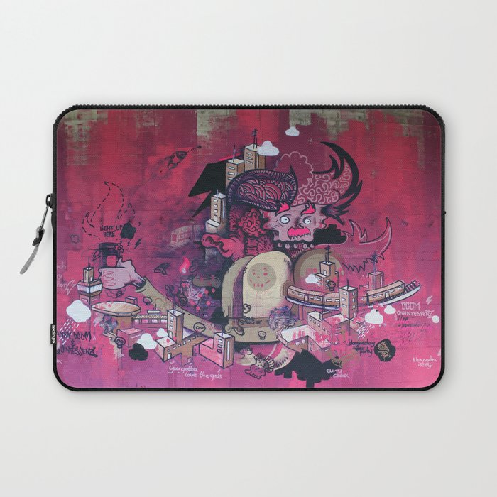 Dont Worry - Party Hard (Pink) Close Up Laptop Sleeve