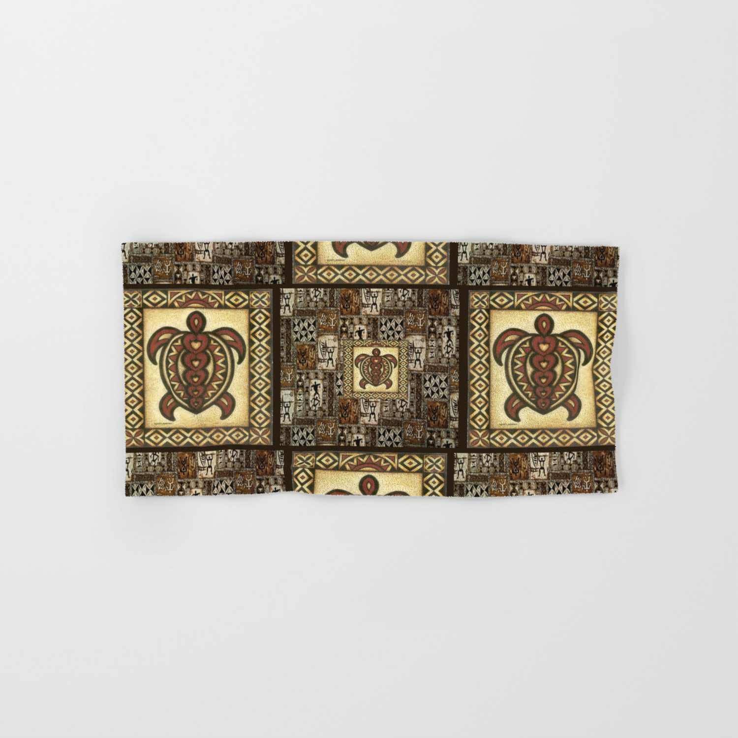 Hawaiian Tapa Cloth Hand Bath Towel By Jmariellearts Society6