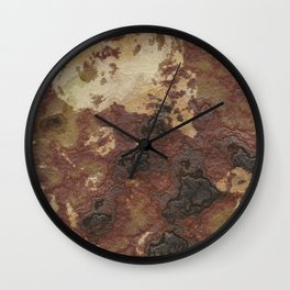 Old rusty brown Wall Clock