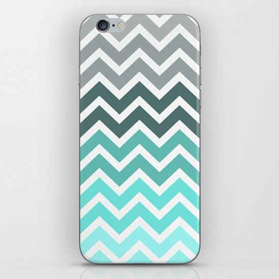 Tiffany Fade Chevron Pattern iPhone & iPod Skin