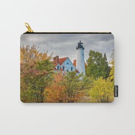 Michigan Upper Peninsula Lighthouse Autumn Great Lakes Landscape Carry-All Pouch