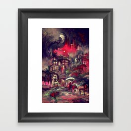 Halloween Town Framed Art Print