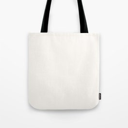 Creamy Off White Solid Color Pairs Farrow & Ball All White 2005 / Accent Shade / Hue All One Colour Tote Bag