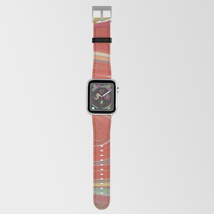 Red marble Apple Watch Band