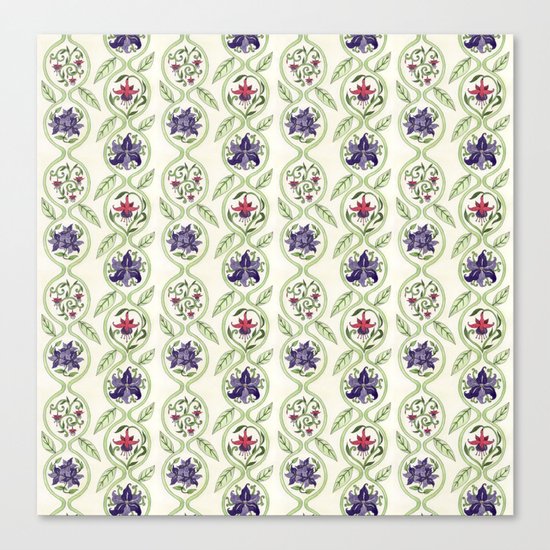 Nouveau Florals Canvas Print
