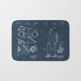 golf club carier WICK patent art Bath Mat | Patent, Concept, Typography, Graphic Design, Patentart, Graphicdesign, Golf, Club, Other, Illustration 