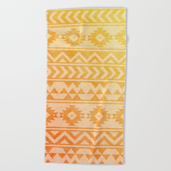 Aztec Pattern 08 Beach Towel
