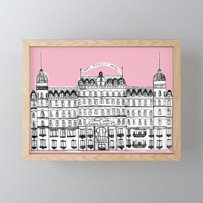 Budapest Hotel Framed Mini Art Print