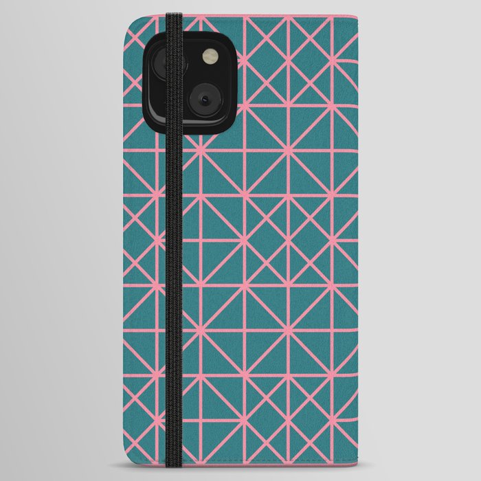 Collard No1, Abstract Pink Pattern iPhone Wallet Case