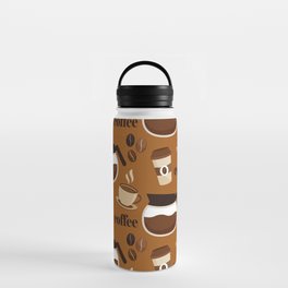 Pattern for Caffeine Coffee Lover Water Bottle
