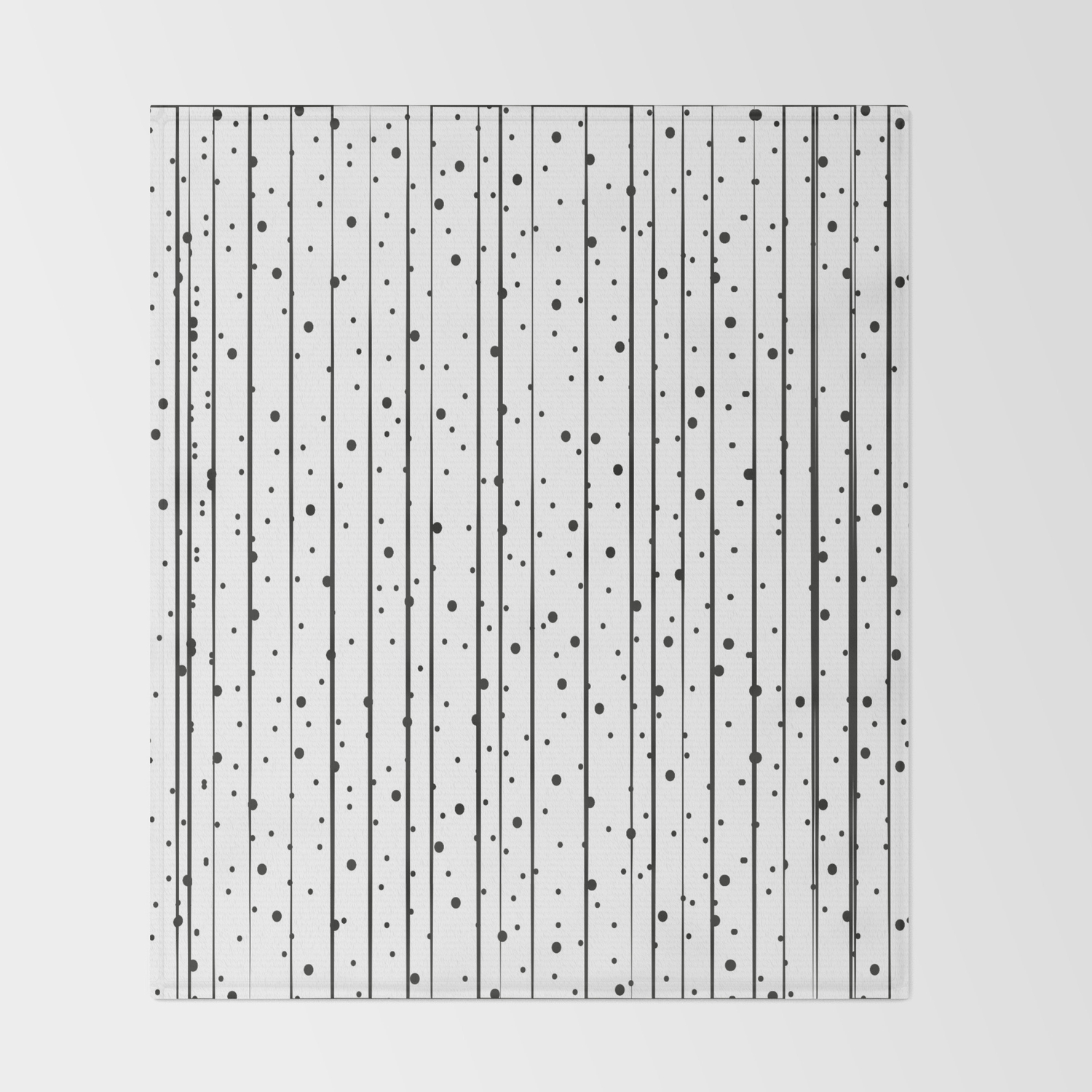 Abstract Black And White Pattern Dots And Stripes Vertical Throw Blanket By Dotsandlines99 Society6