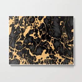 Black & Gold Luxury Gothic Marble Texture Surface 48 Metal Print | Goldswirls, Realisticmarble, Goldblackmarble, Quartz, Liquidgold, Modernhomedecor, Stonewash, Grunge, Goldprint, Nordic 