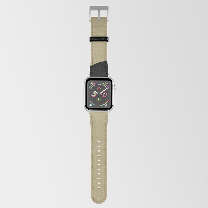 letter N (Black & Sand) Apple Watch Band
