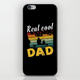 Real cool dad fishing retro Fathers day 2022 iPhone Skin