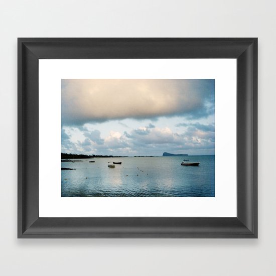 Blue Sunrise Framed Art Print